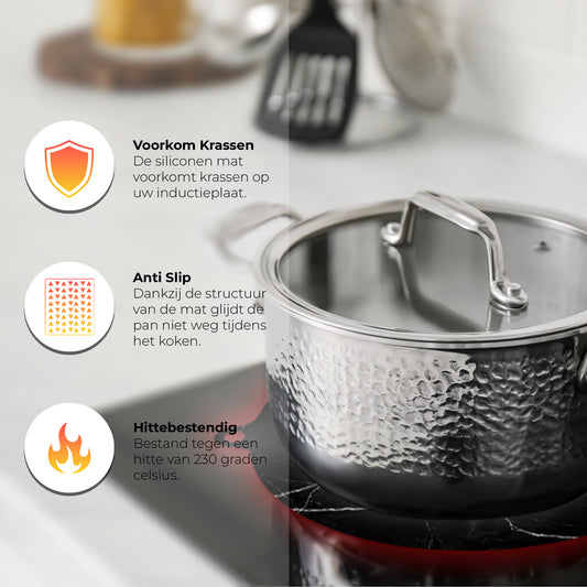 Inductie Beschermers - Marmer, 12 stuks