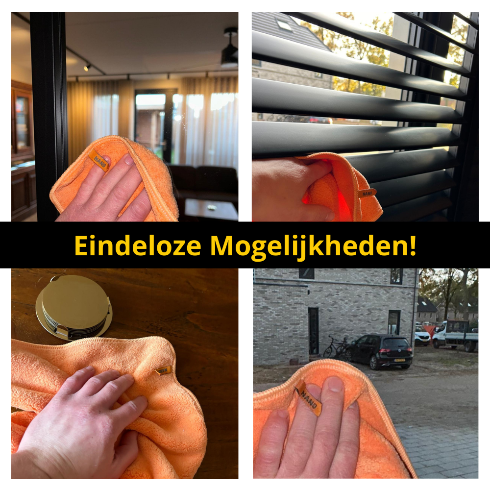 Schoonmaakdoeken - Oranje, 10 stuks