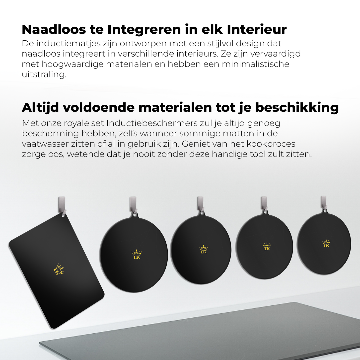 Inductie Beschermers - Zwart, Premium Kwaliteit