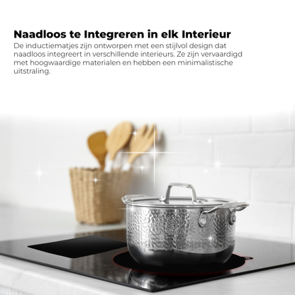 Inductie Beschermers - Zwart, 6 stuks