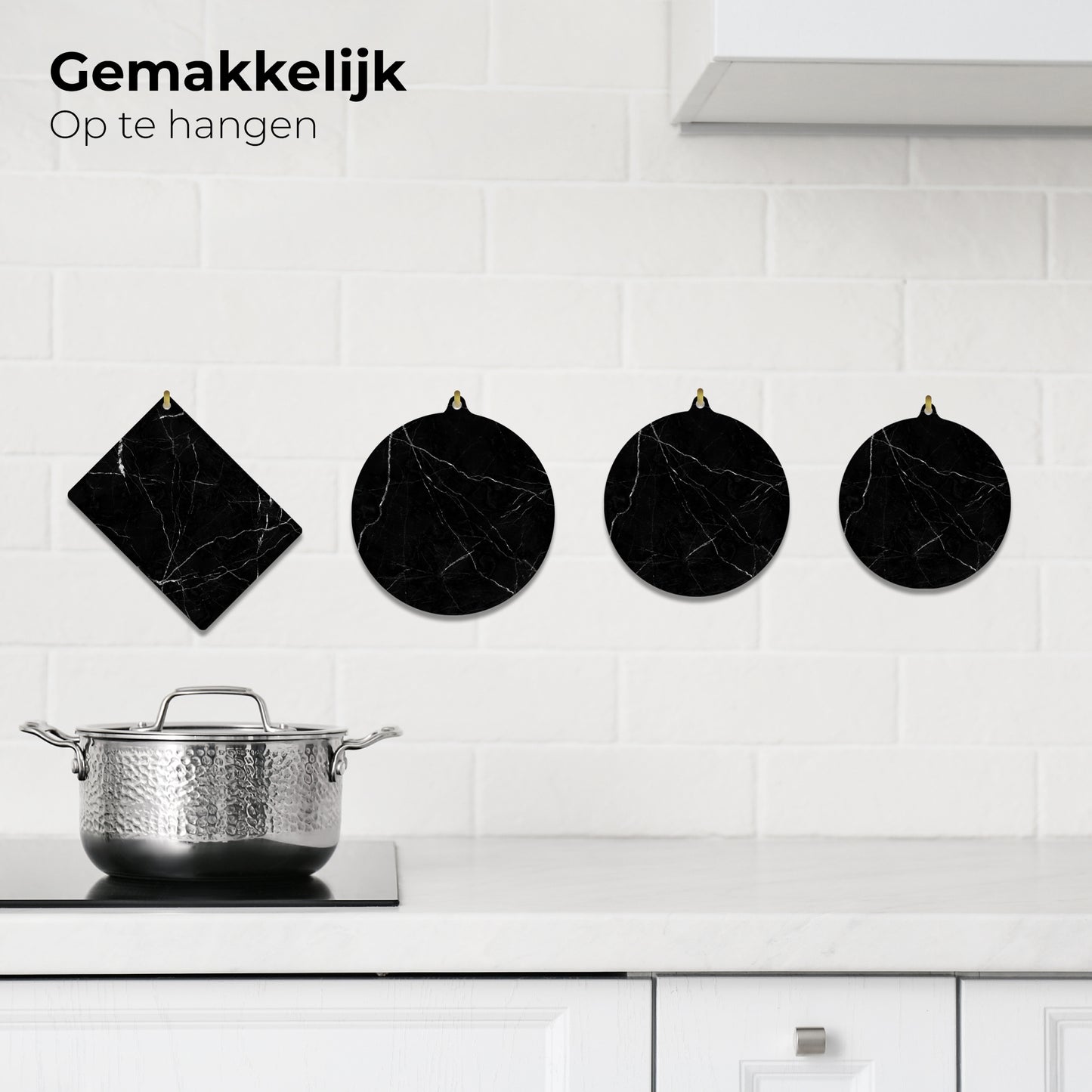 Inductie Beschermers - Marmer, 12 stuks