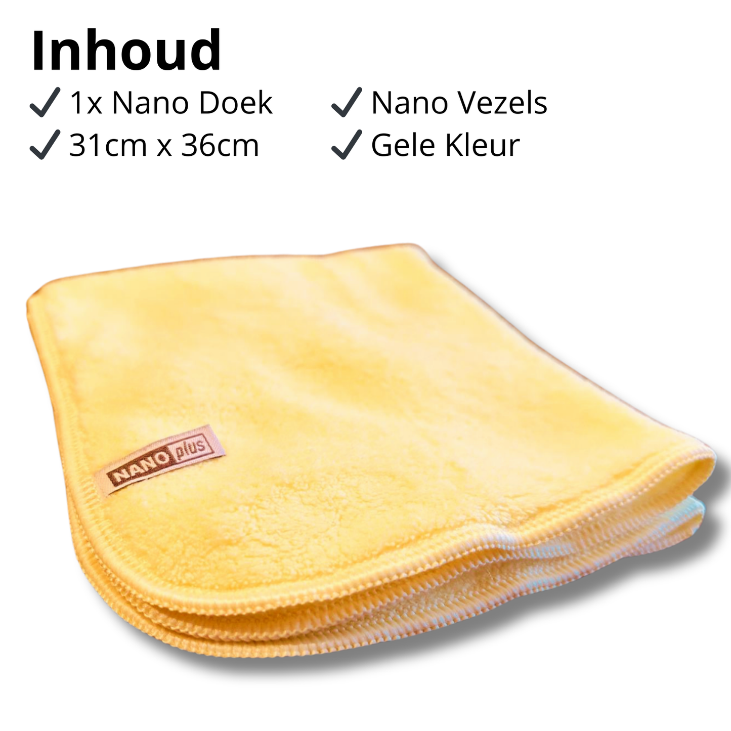 Schoonmaakdoeken - Geel, 5 stuks