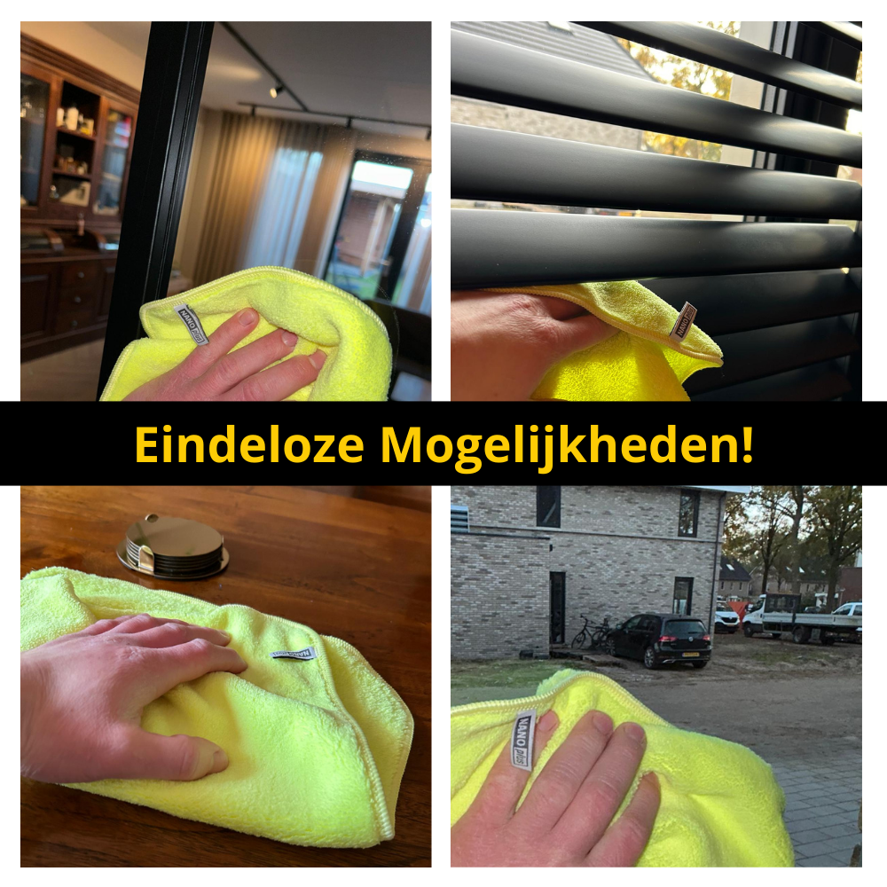 Schoonmaakdoeken - Geel, 5 stuks
