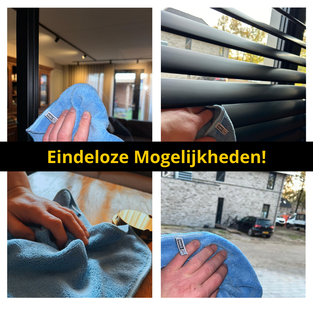 Schoonmaakdoeken - Blauw, 10 stuks